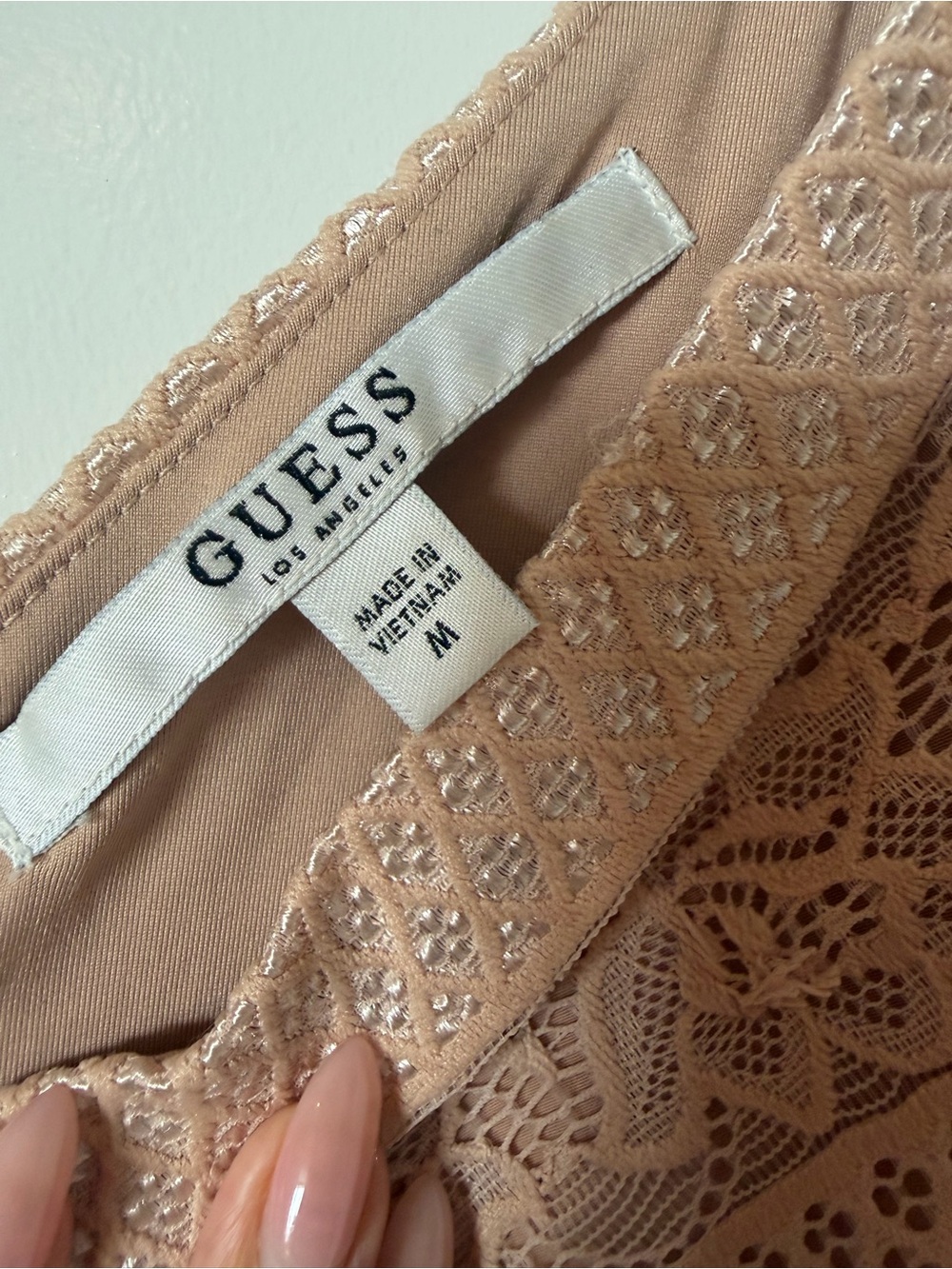 Guess Blush Lace Bodycon Mini Dress - Picture 3 of 7